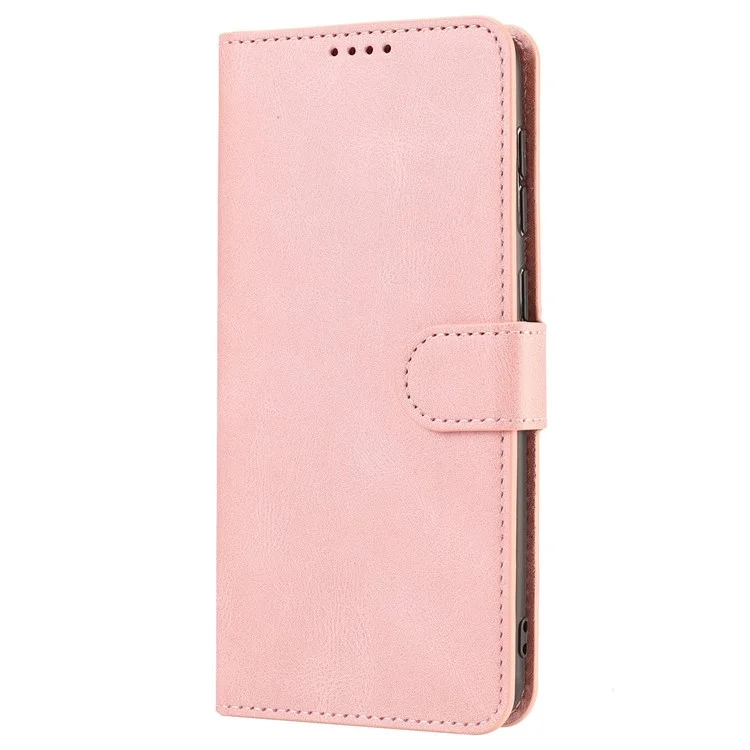 Für Xiaomi Redmi Anmerkung 11 Pro 4G (MediaTek)/Note 11 Pro 5G (Qualcomm)/Note 11 Pro+ 5G (indien)/note 11E Pro Leder Flip Case Wallet Wallet Magnet -ständer Cover Mit Riemen - Rosa