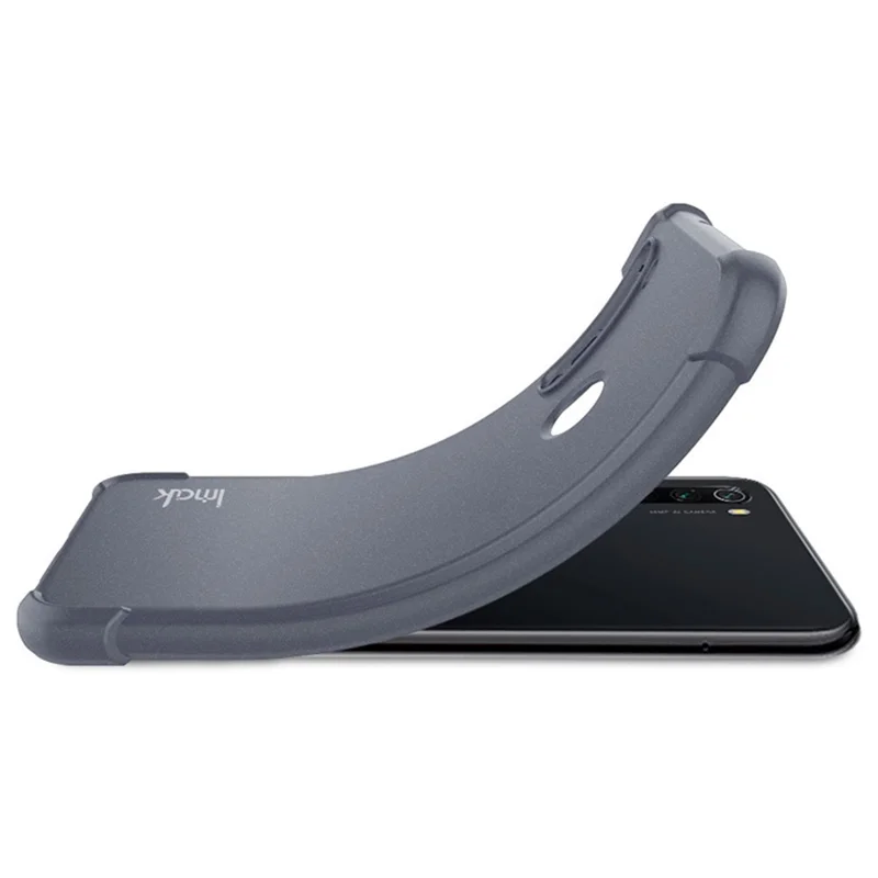 IMAK for Xiaomi 12 Pro 5G/12S Pro 5G/12 Pro (Dimensity) 5G Frosted Soft TPU Case Shockproof Airbag Drop Protection Cover with Screen Protector - Grey