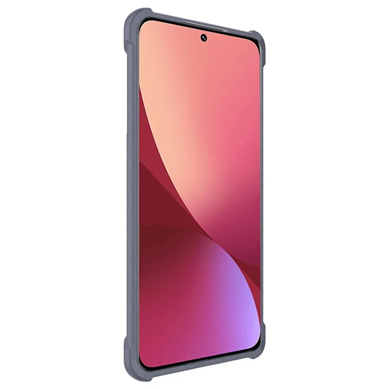 IMAK for Xiaomi 12 Pro 5G/12S Pro 5G/12 Pro (Dimensity) 5G Frosted Soft TPU Case Shockproof Airbag Drop Protection Cover with Screen Protector - Grey