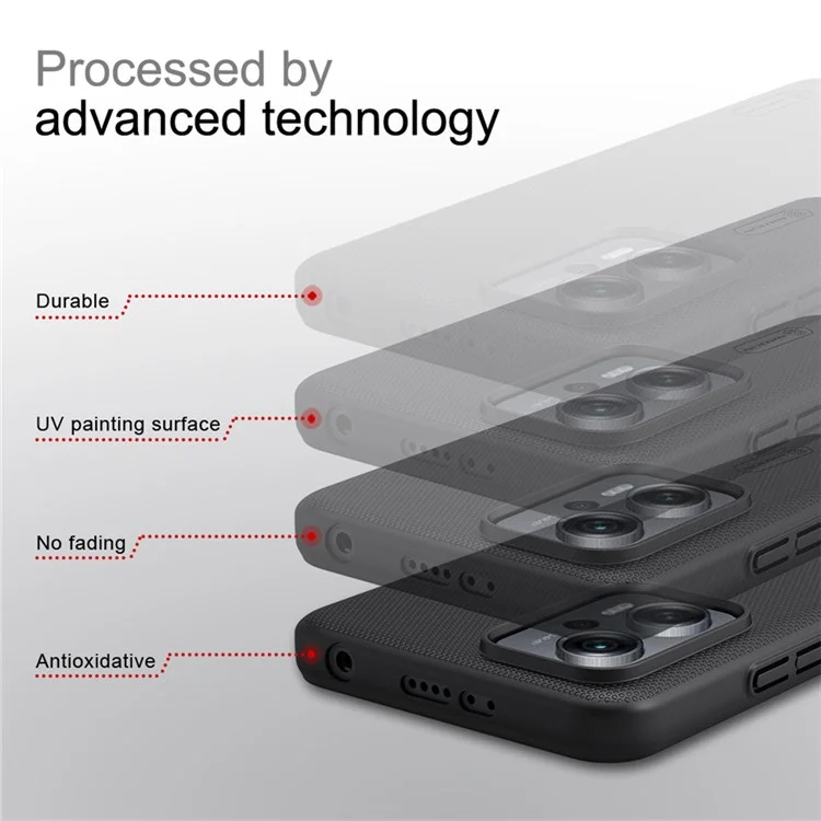 Nillkin Per Xiaomi Redmi Nota 11t Pro 5G/Poco X4 GT 5g/nota 11t Pro+ 5G Shield Schied Coperchi - Blu