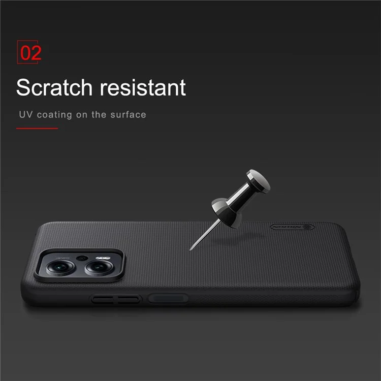 Nillkin Per Xiaomi Redmi Nota 11t Pro 5G/Poco X4 GT 5g/nota 11t Pro+ 5G Shield Schied Coperchi - Blu