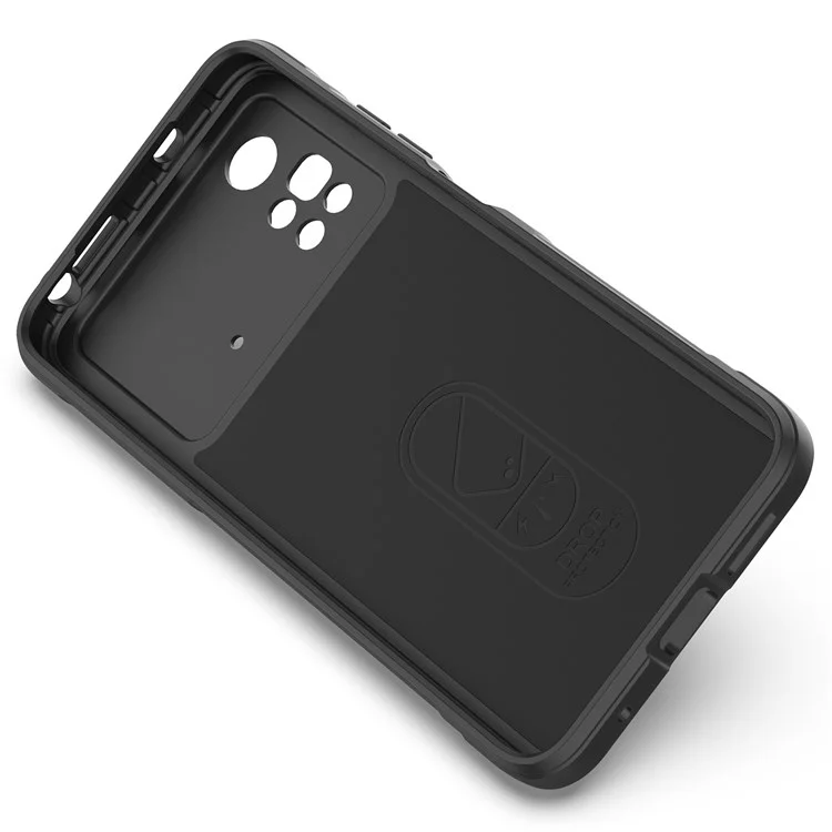 Für Xiaomi Poco M4 Pro 4G Flexible TPU-Hülle, glatt, stoßabsorbierend, schützende Handyhülle - Schwarz