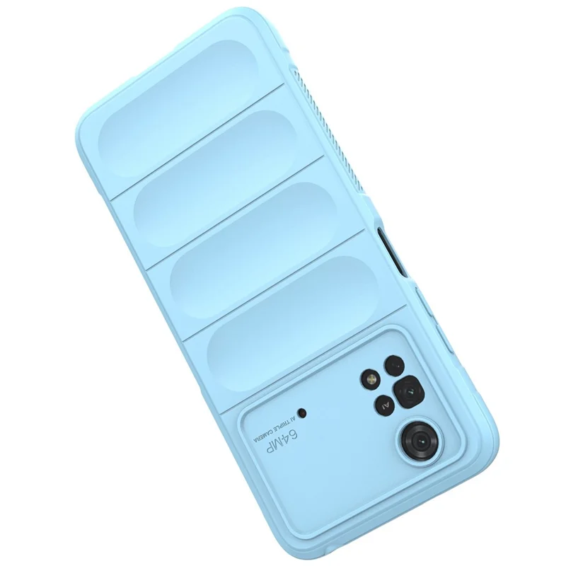 Für Xiaomi Poco M4 Pro 4G Flexible Tpu-hülle Glattes Schockabsorbierendes Schutzhelfer - Baby Blau
