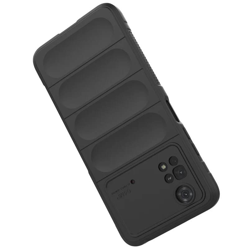 Para Xiaomi Poco M4 Pro 4G Caixa TPU Flexível Tampa de Proteção de Proteção de Amortecedor de Choque Suave - Cinza Claro