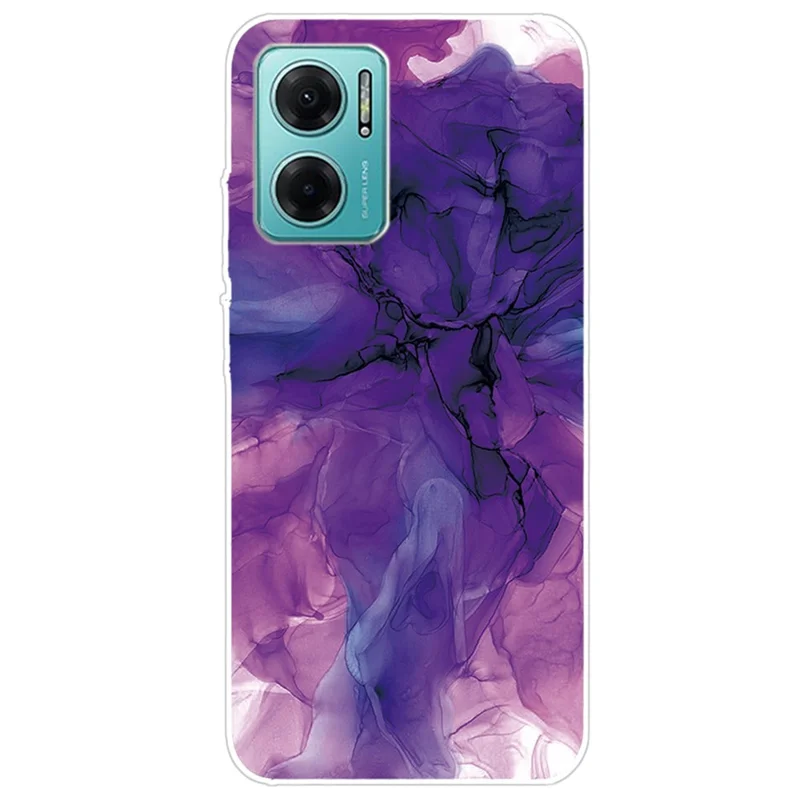 For Xiaomi Redmi Note 11E 5G  / 10 5G / 10 Prime+ 5G A Style Marble Pattern Printing Phone Cover Soft TPU Drop Proof IMD Case - Style F