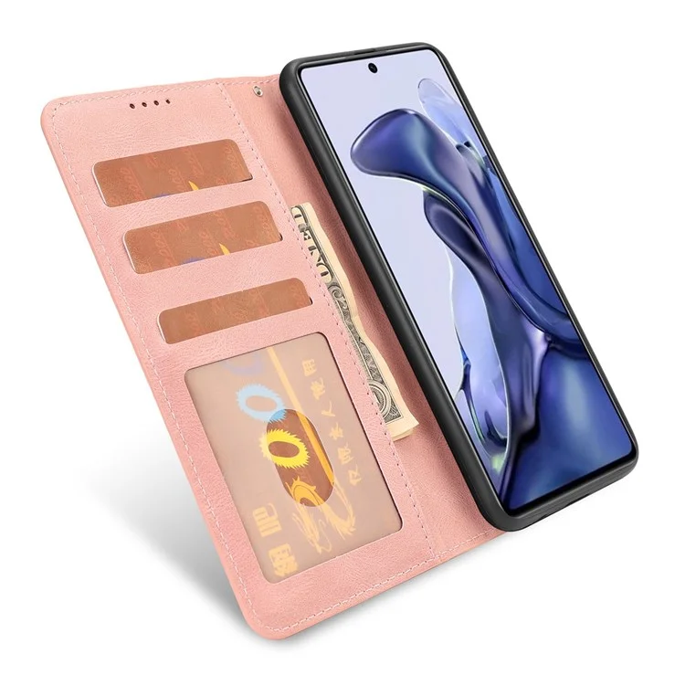 Per Xiaomi Poco M4 Pro 4G PU Petro di Protezione Dropro Case Perchiaretto Coperchi - Rosa