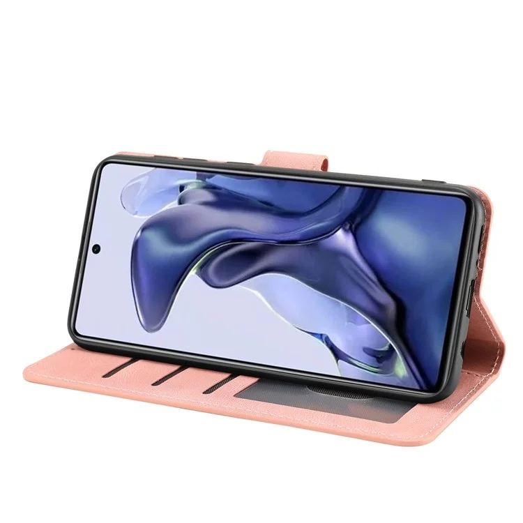 Per Xiaomi Poco M4 Pro 4G PU Petro di Protezione Dropro Case Perchiaretto Coperchi - Rosa