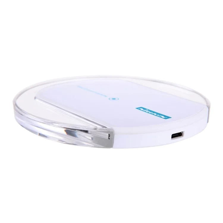 NILLKIN Magic Disk II Wireless Charger for Samsung S6 / S6 Edge LG Nokia Motorola iPhone - White