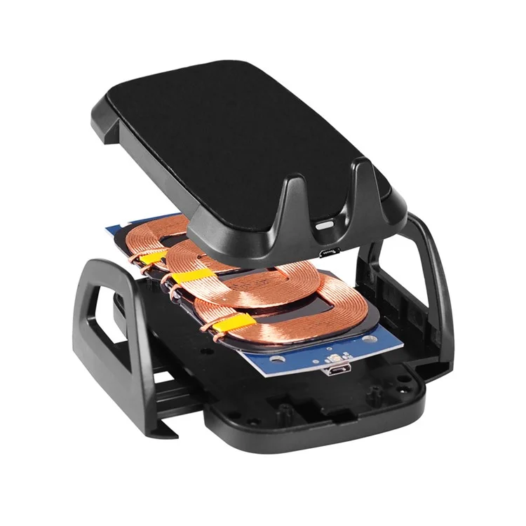 C3E 3 Coils Qi Wireless Charger with Car Suction Cup and Air Vent Mount for Samsung Galaxy S6/S6 Edge LG G3 etc.