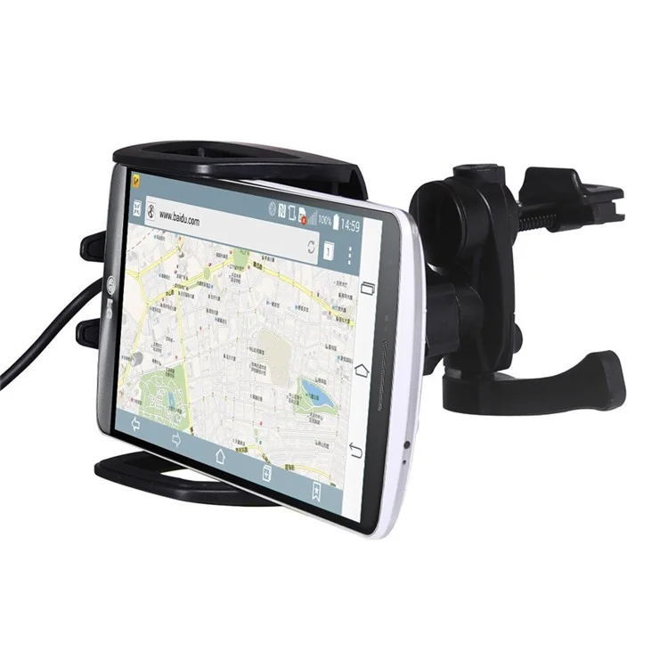 C3E 3 Coils Qi Wireless Charger with Car Suction Cup and Air Vent Mount for Samsung Galaxy S6/S6 Edge LG G3 etc.
