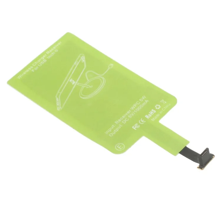 Universal Qi Wireless Charger Receiver for Micro-USB interface Mobile Phones (Narrow-interface Down)