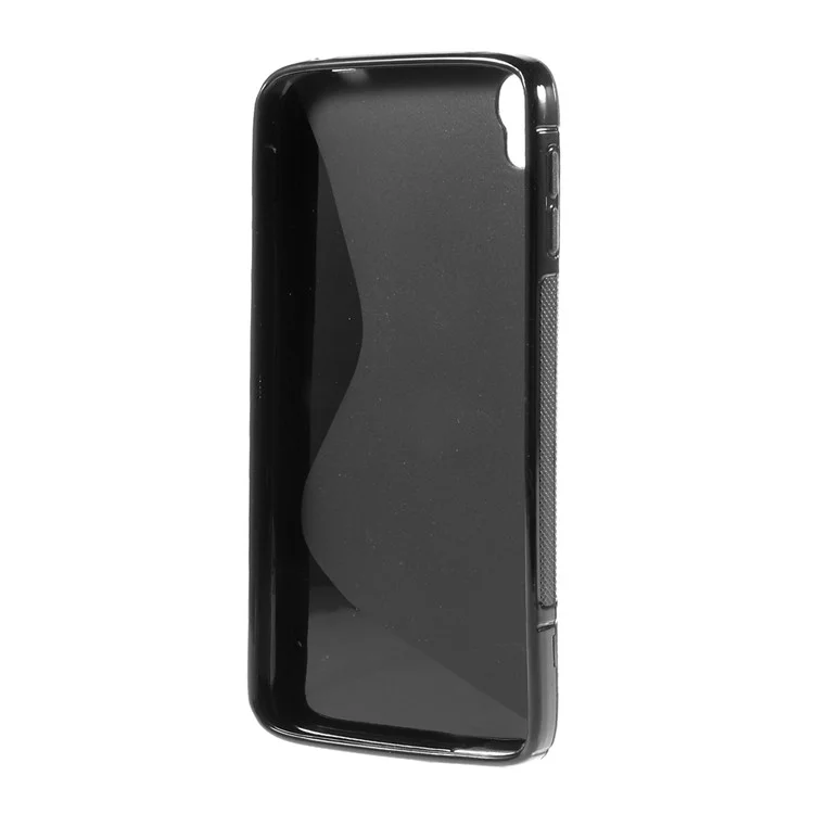 S Shape TPU Case for Alcatel OneTouch Idol 3 (5.5) - Black