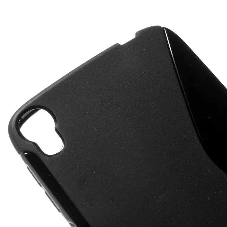 S Shape TPU Case for Alcatel OneTouch Idol 3 (5.5) - Black