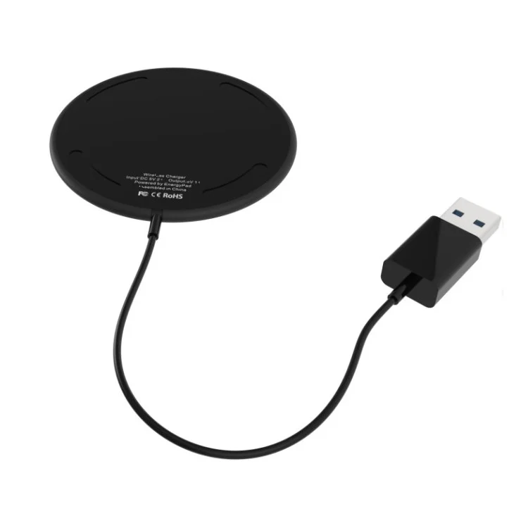 YOGEE B85 Waterproof Ultra-thin Qi Wireless Charging Pad for Samsung Note 8/S8/S8 Plus etc. - Black