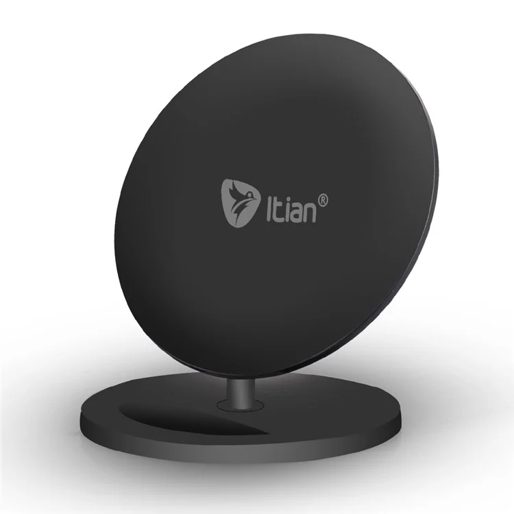 ITIAN Q8 10W QC2.0 Qi Wireless Charging Stand for iPhone 8/8 Plus/Samsung Note 8/S8/S8 Plus etc. - Black