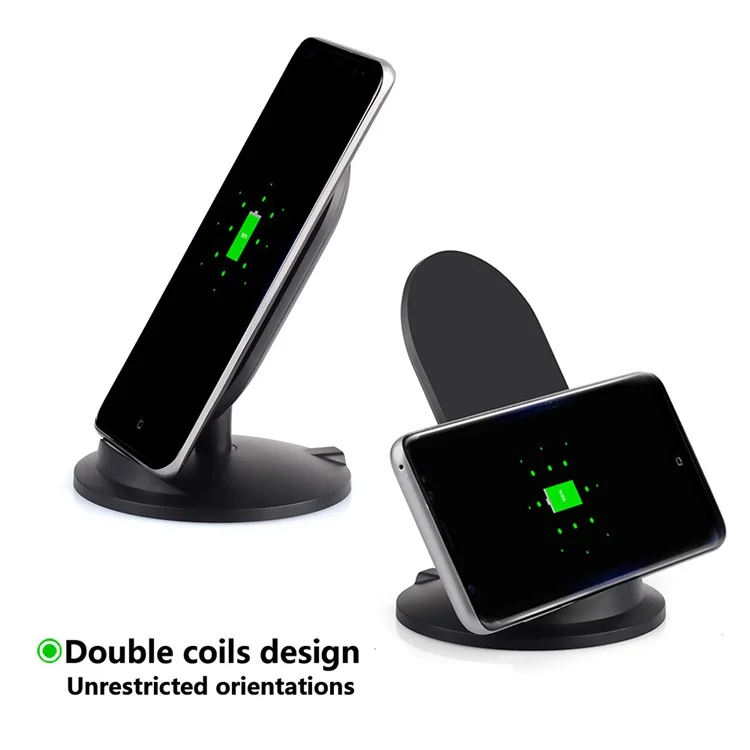 ITIAN M8-10W Fast Charge Wireless Charging Convertible Stand Holder for iPhone 8/8 Plus/Samsung Galaxy Note 8 - Black