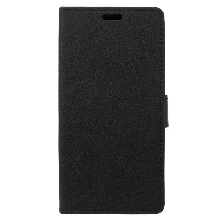 Wallet Leather Magnetic Stand Phone Case for Alcatel A7 - Black