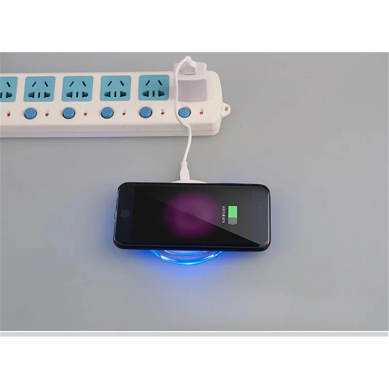 Universal Micro USB Plug Qi Wireless Charging Receiver Mat for Android Phones (Narrow-interface Down)