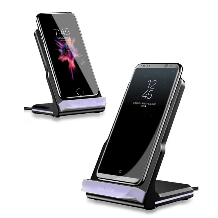 USAMS US-CD28 Wireless Fast Charging Stand Holder for iPhone Samsung