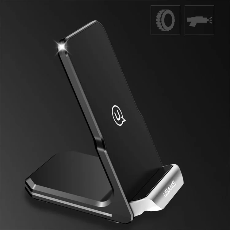 USAMS US-CD28 Wireless Fast Charging Stand Holder for iPhone Samsung