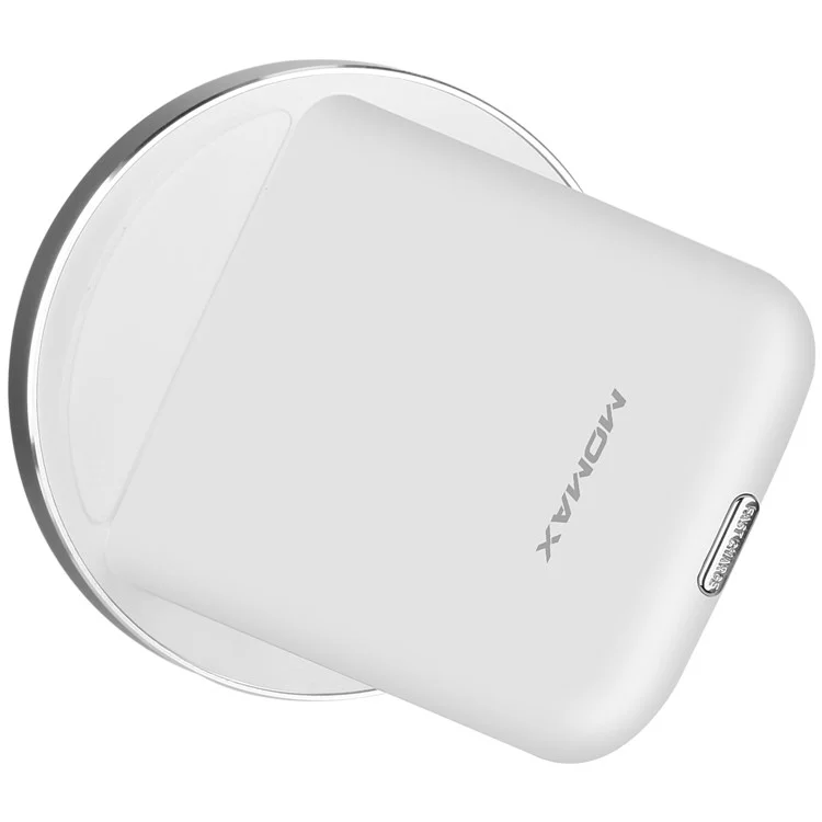 MOMAX Q.Dock2 10W Fast Wireless Charging Dock with LED Light for iPhone 8/8 Plus/Samsung Galaxy S8 (Not Support FOD Function) - White