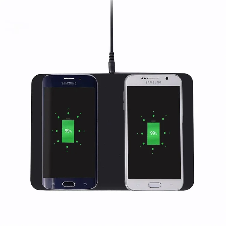 ITIAN Q300 Dual Qi Wireless Charger Charging Pad for iPhone 8/8 Plus/Samsung Galaxy S8/S8+/Note5 S6/S6 edge+/ LG G4 etc. - EU Plug