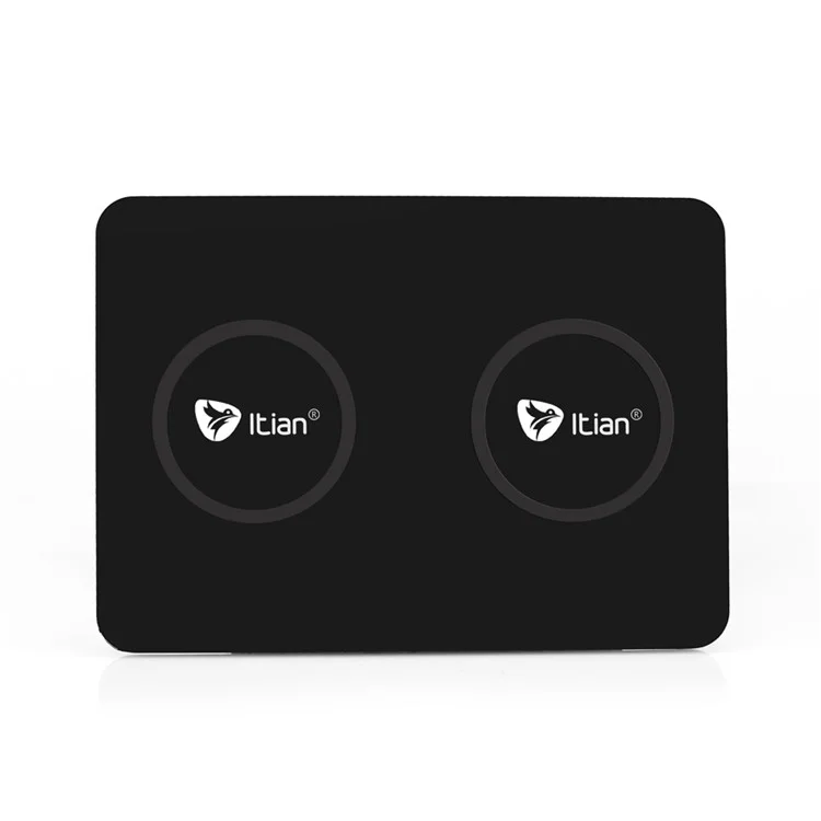 ITIAN Q300 Dual Qi Wireless Charger Charging Pad for iPhone 8/8 Plus/Samsung Galaxy S8/S8+/Note5 S6/S6 edge+/ LG G4 etc. - EU Plug