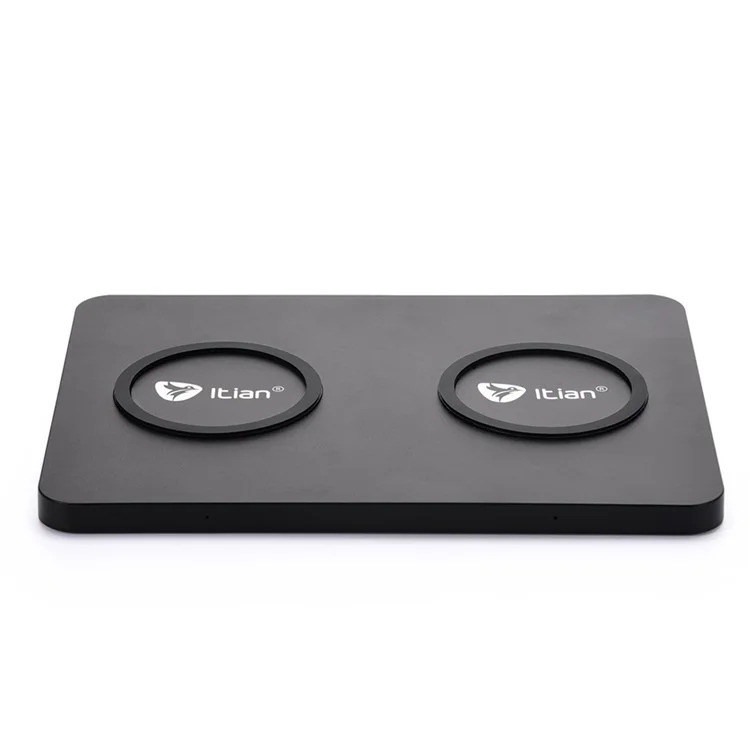 ITIAN Q300 Dual Qi Wireless Charger Charging Pad for iPhone 8/8 Plus/Samsung Galaxy S8/S8+/Note5 S6/S6 edge+/ LG G4 etc. - EU Plug