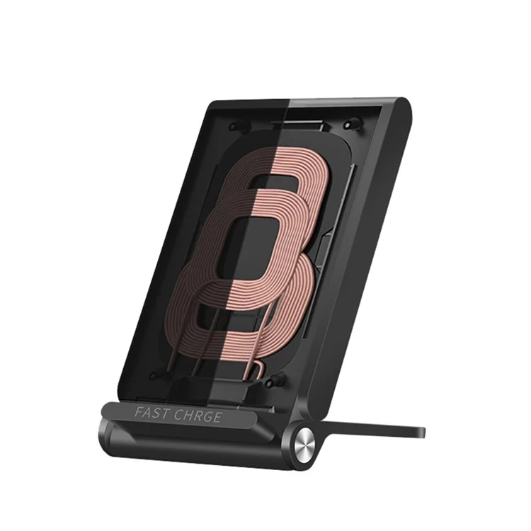 3-Coil Qi Wireless Charging Stand Foldable Wireless Charging Pad for iPhone X/8/8 Plus, Samsung Note 8/S8 (Not Support FOD Function)