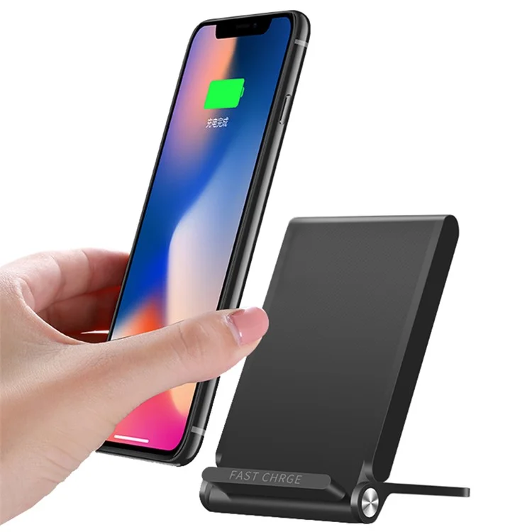 3-Coil Qi Wireless Charging Stand Foldable Wireless Charging Pad for iPhone X/8/8 Plus, Samsung Note 8/S8 (Not Support FOD Function)