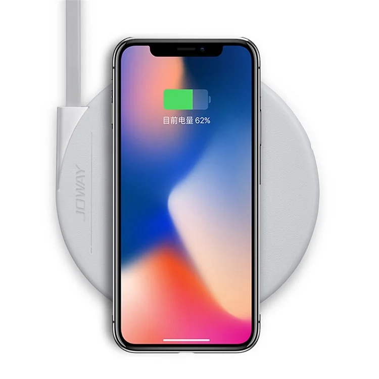 JOWAY WXC02 Portable Ultra-thin Qi Wireless Charging Mat for iPhone X/8/8Plus, etc. (Not Support FOD Function) - White