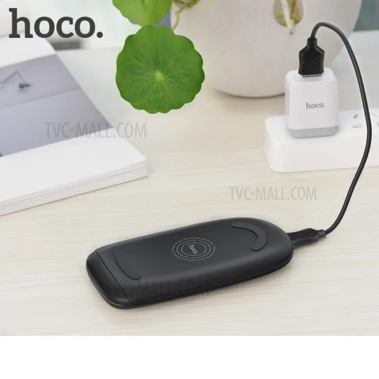 HOCO CW7 Fast Qi Wireless Charging Pad Stand with 3 Coils for iPhone X/8/8 Plus/Samsung Note 8/S8 etc.