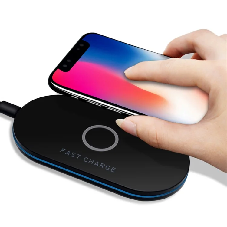 Q100 Qi Wireless Charging Pad Wireless Charger for iPhone X/8/8 Plus/Samsung Note 8/S8 etc.