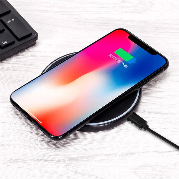 N10 Qi Wireless Fast Charging Pad for iPhone X/8/8 Plus, Samsung Note 8/S8