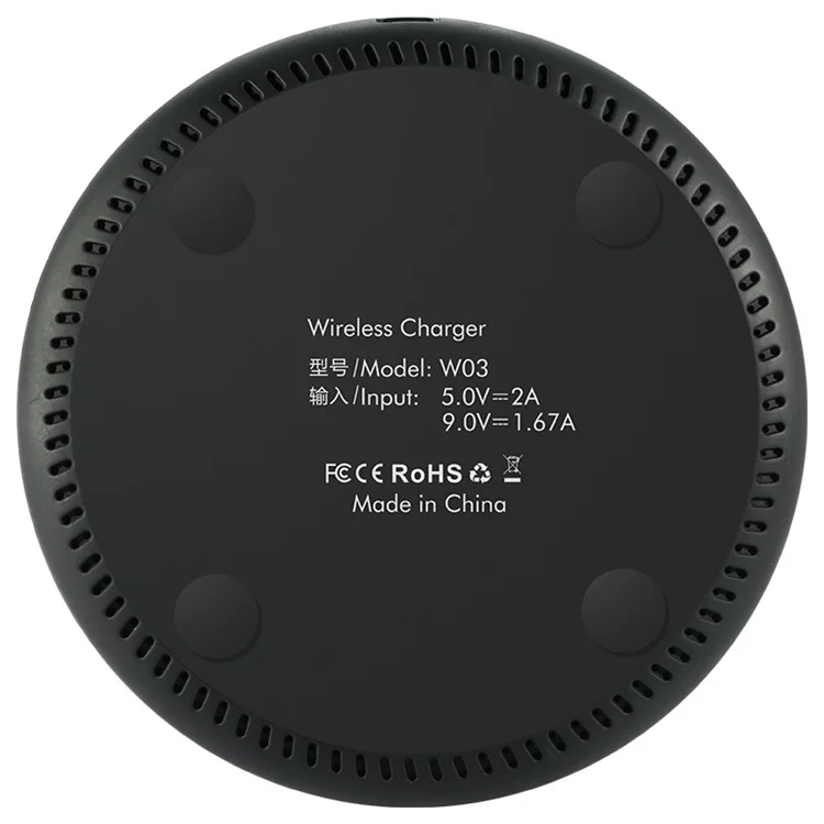 BENKS Hearthstone Qi Wireless Quick Charger Pad for iPhone X/8/8Plus, Samsung S8/S8 Plus - Black