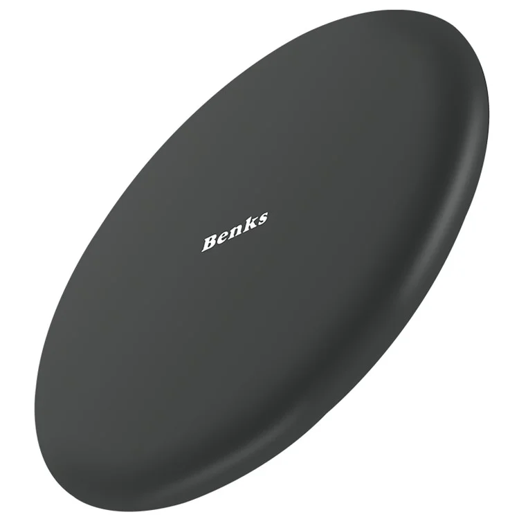 BENKS Hearthstone Qi Wireless Quick Charger Pad for iPhone X/8/8Plus, Samsung S8/S8 Plus - Black