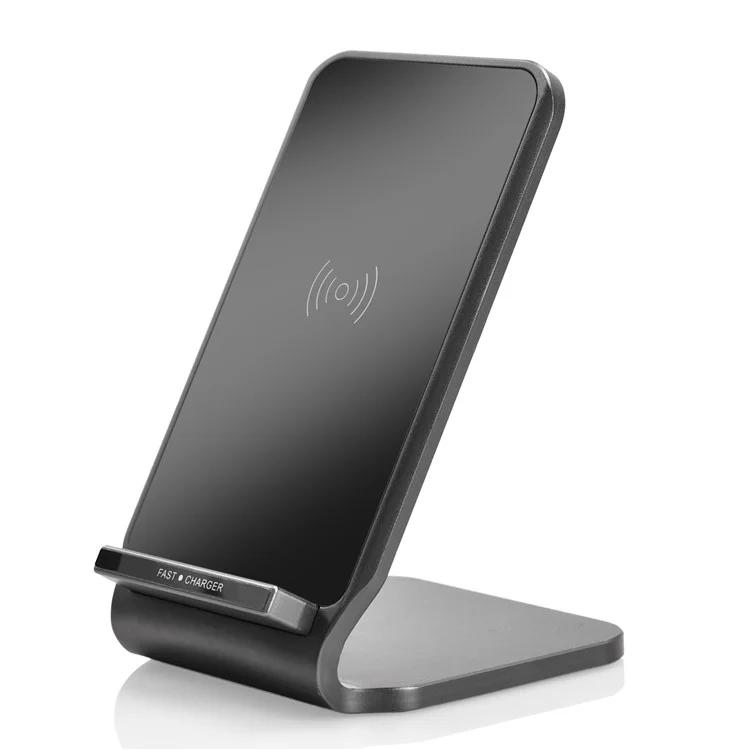 N11 Qi Wireless Charging Stand Charger Pad for iPhone 8/Samsung Galaxy S8 etc. - Black