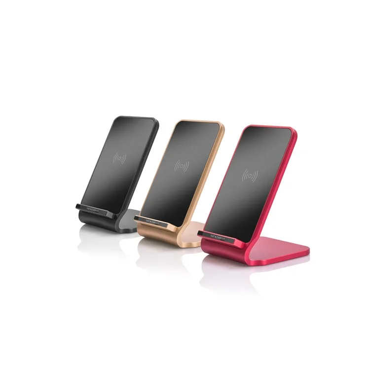 N11 Qi Wireless Charging Stand Charger Pad for iPhone 8/Samsung Galaxy S8 etc. - Black