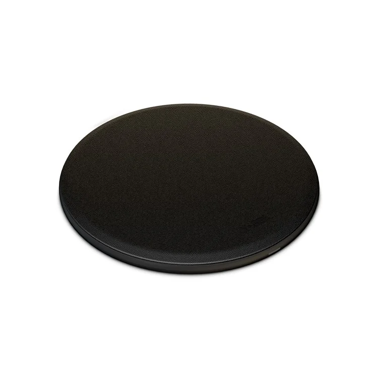 YOGEE YA003 Universal Round PU Leather 10W Qi Wireless Charging Mat for iPhone X/8/8 Plus, Samsung Note 8/S8/S8 Plus - Black