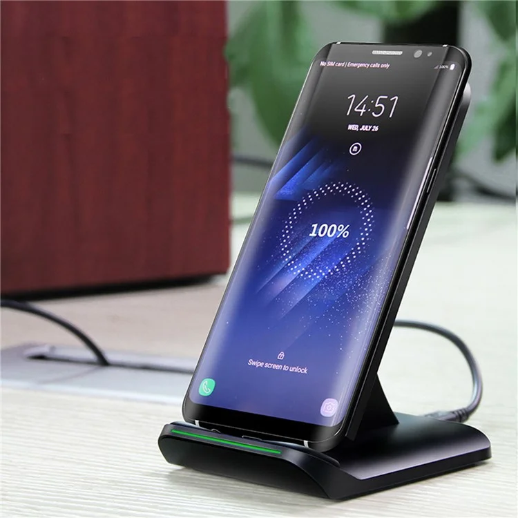 S1 Fast Wireless Charging Stand for iPhone X/8/8 Plus, Samsung Note 8/S8/S8 Plus etc.