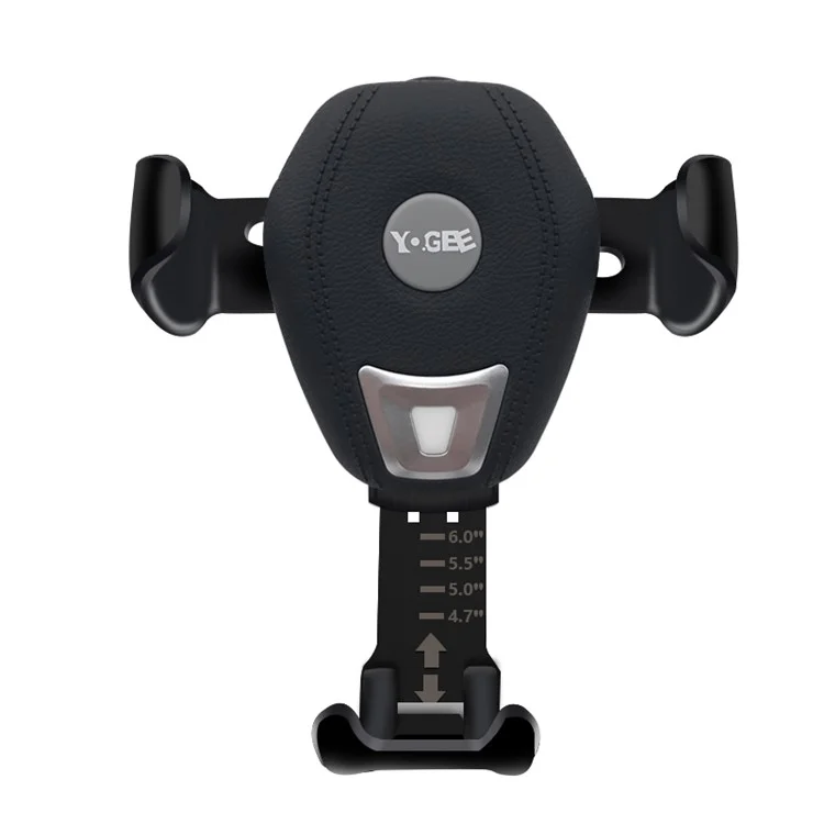 YOGEE YC702 Gravity Linkage Qi Quick Wireless Charging Holder for iPhone 8/Galaxy S8 etc - Black