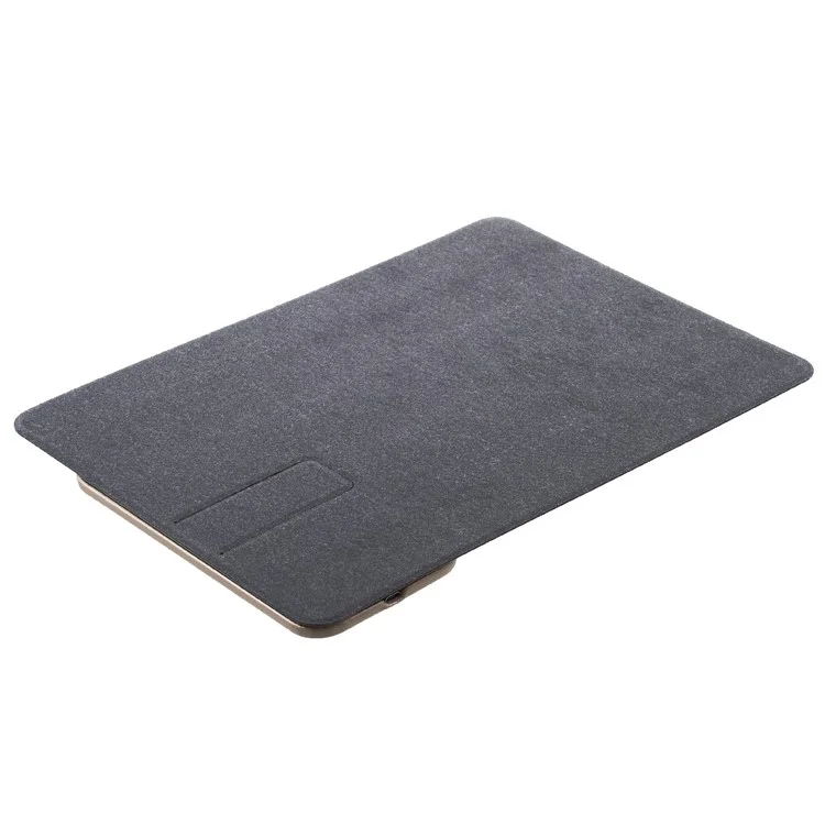 WUW C54 Detachable Qi Wireless Charger Stand Leather Mouse Pad for iPhone X/8/8 Plus etc. - Gold