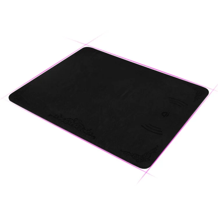 M30 Creative Qi Wireless Charging Mouse Pad for iPhone X/8/8 Plus, Samsung Note 8/S8/S8 Plus - Black