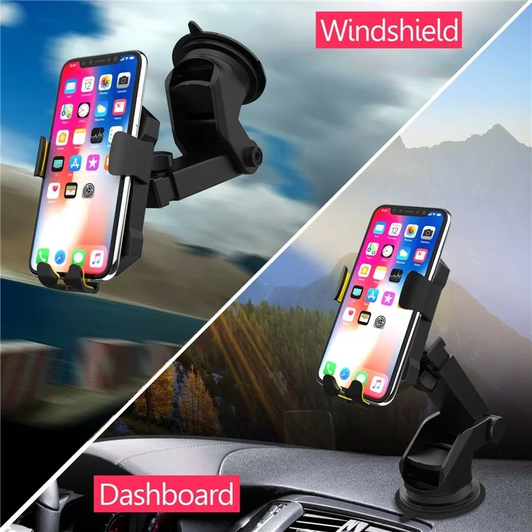 Multi-purpose Car Fast Wireless Charger Qi Wireless Charging Stand for iPhone X/8/8 Plus