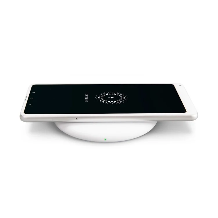 XIAOMI Ultra-thin Round Qi Wireless Charging Pad for Xiaomi iPhone Samsung Etc. - White