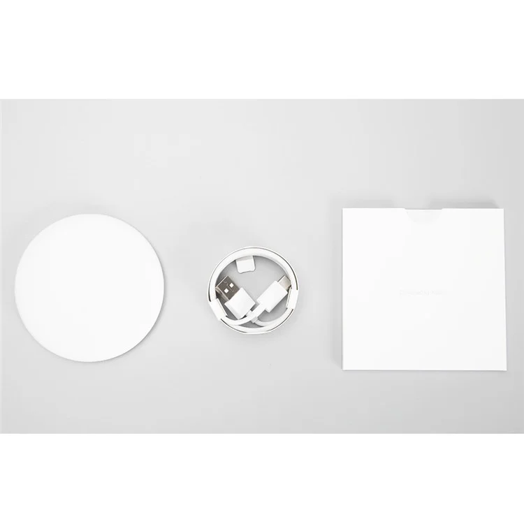 XIAOMI Ultra-thin Round Qi Wireless Charging Pad for Xiaomi iPhone Samsung Etc. - White