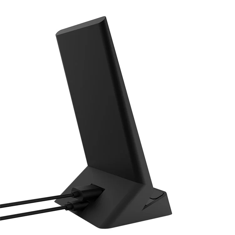 50Pcs/Set W9 10W Vertical Qi Wireless Fast Charger with USB Output for iPhone Samsung etc.