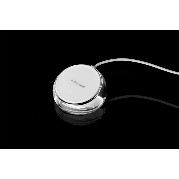 MOMAX Q.Dock Crystal Fast Wireless Charger for iPhone Samsung etc. (Not Support FOD Function)