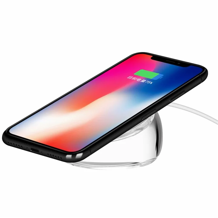 MOMAX Q.Dock Crystal Fast Wireless Charger for iPhone Samsung etc. (Not Support FOD Function)