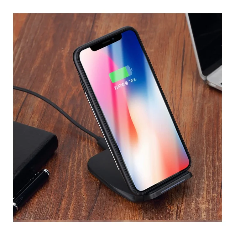 ROCK W3 10W Dual Coil Qi Wireless Fast Charging Stand for iPhone Samsung etc.